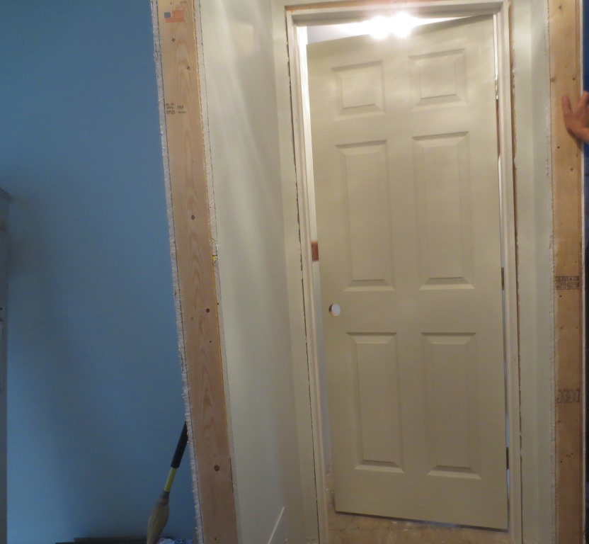 The master bathroom door has a small hitch when opening it that needs to be adjusted. Then it needs some paint.